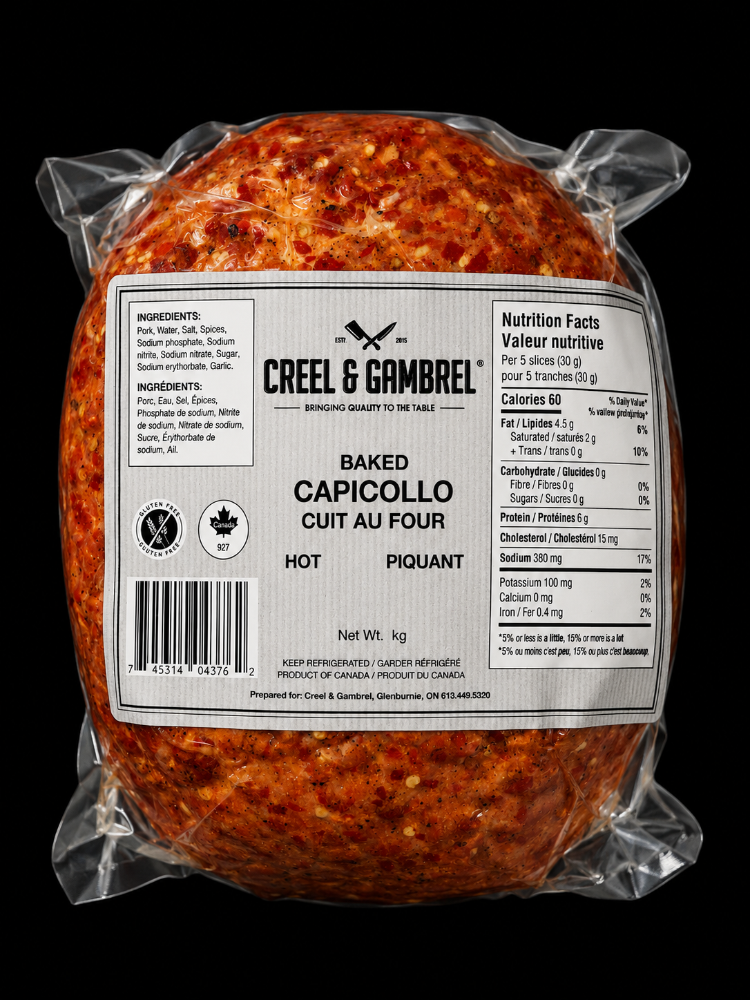 Baked Hot Capicolla
