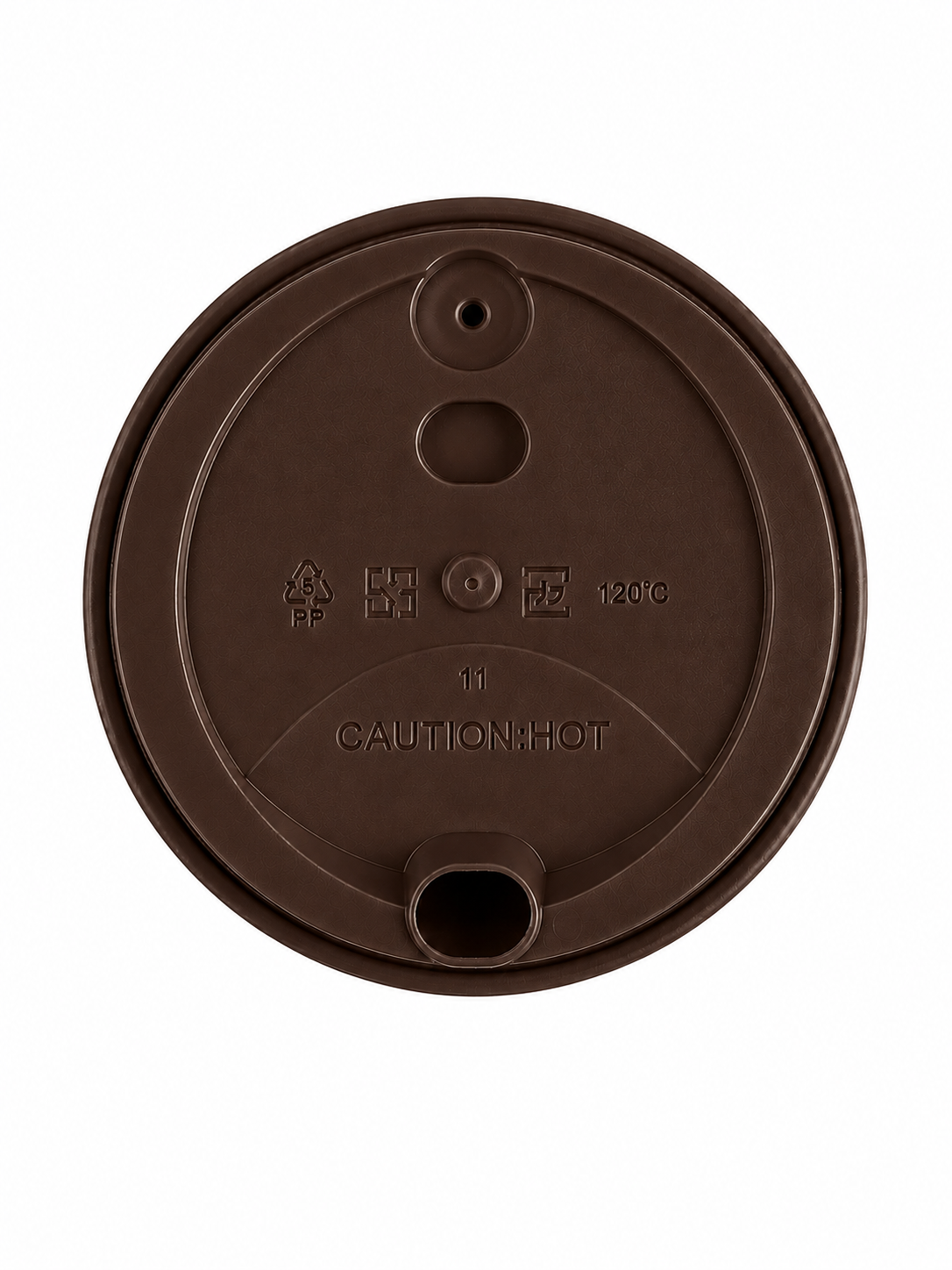 Hot Cup Lids - Brown