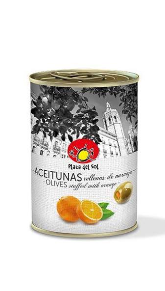 Green Olive Stuffed w/ Oranges