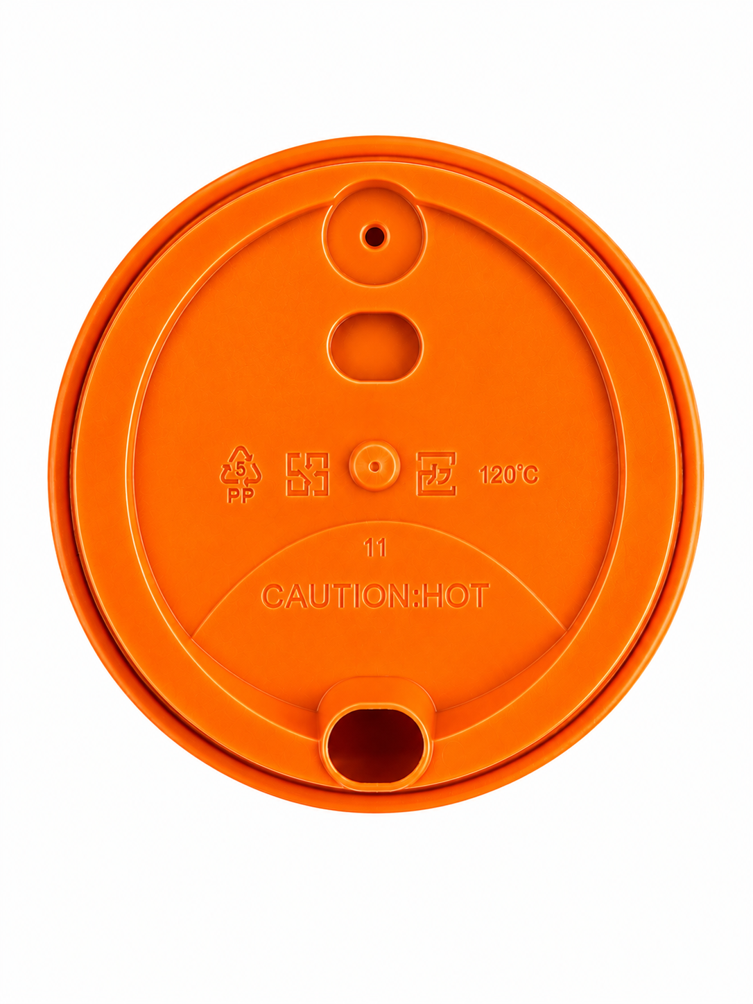 Hot Cup Lids - Orange