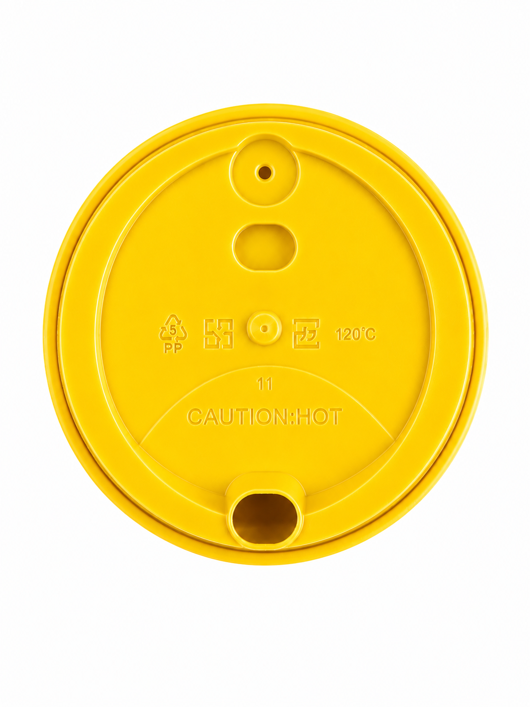 Hot Cup Lids - Yellow