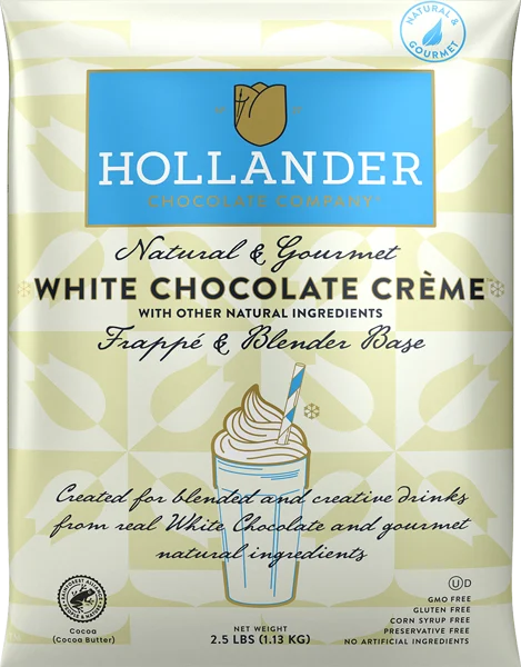 White Chocolate Creme Frappe & Blender Base-(Powder) Cafe Creme Base w/Coffee (Powder)